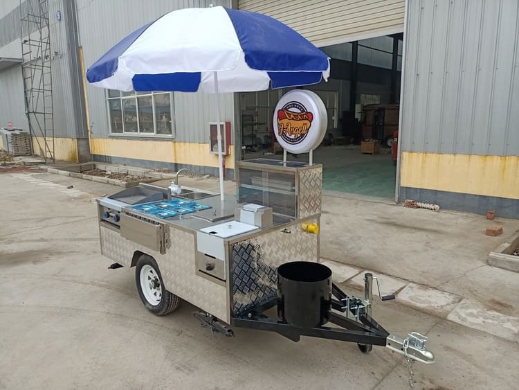 custom hot dog vending cart for sale