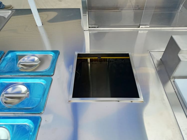 the opening for the storage compartment